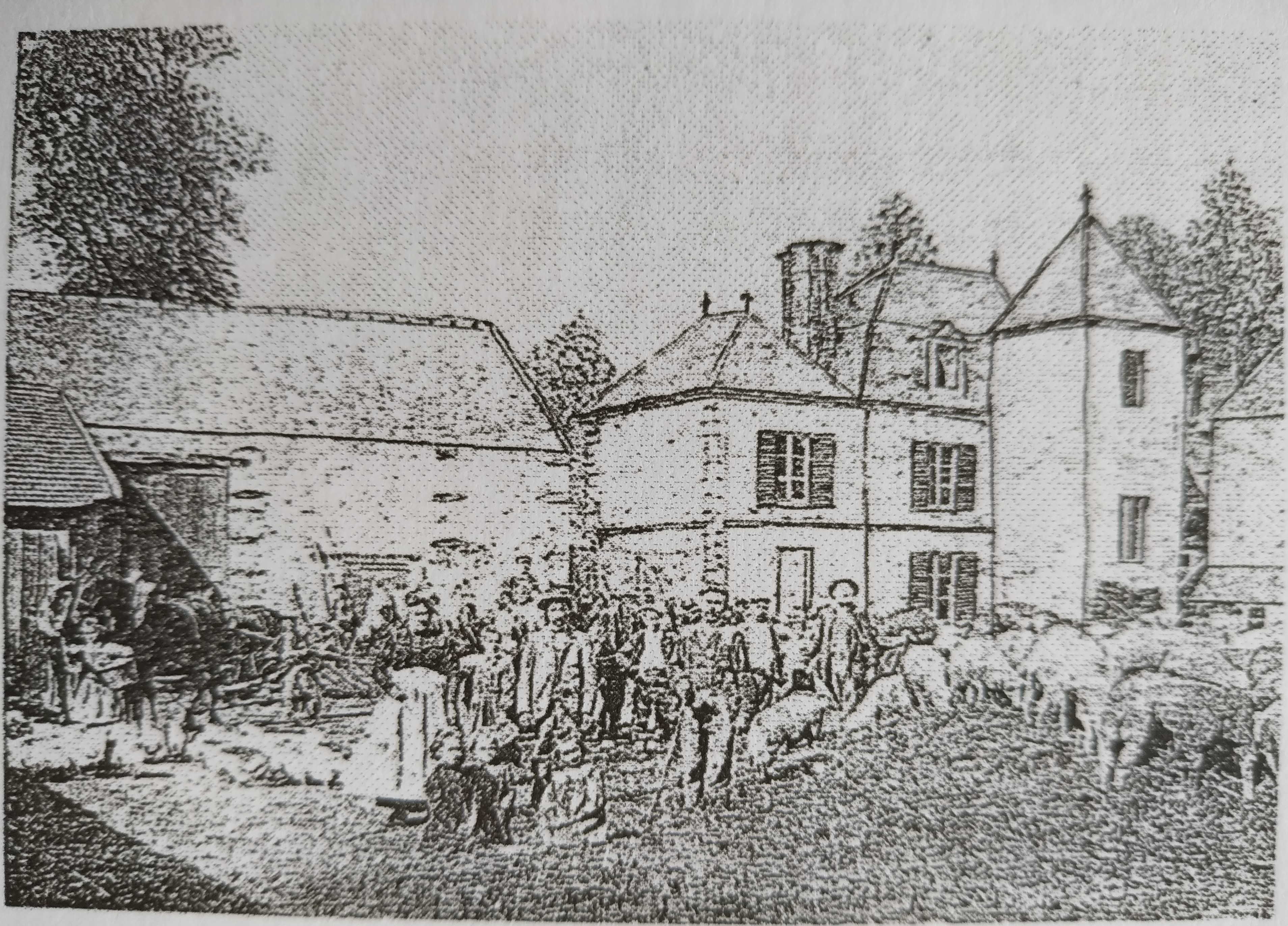 Logement1792 -  Le Corbier, Jouy le Châtel (77) Augustin-François de Silvestre, Édouard de Silvestre, Franz de Silvestre.  Propriété 
