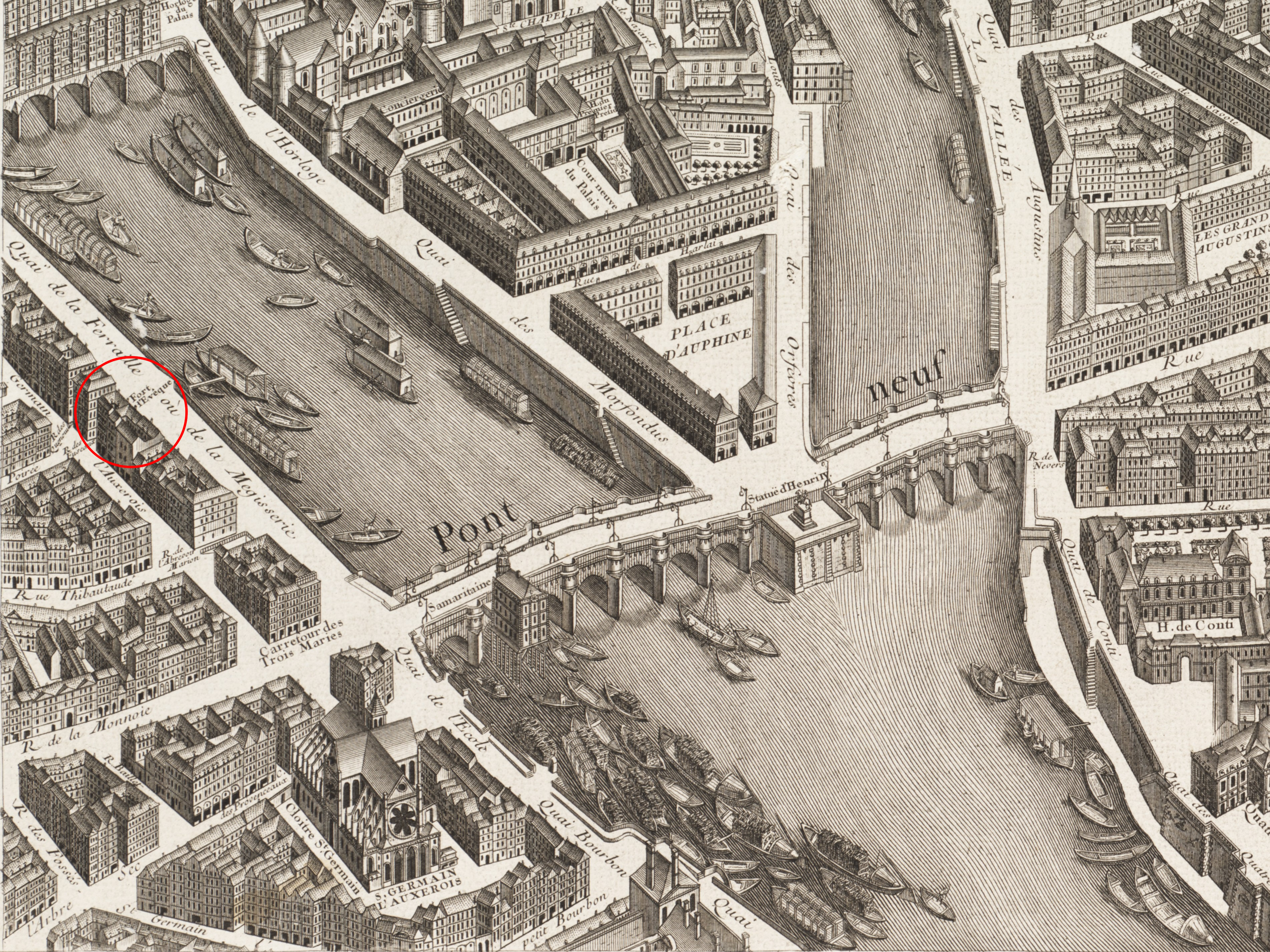Logement1752 -  Prison de Fort L'évêque, ParisNicolas-Charles de Silvestre 