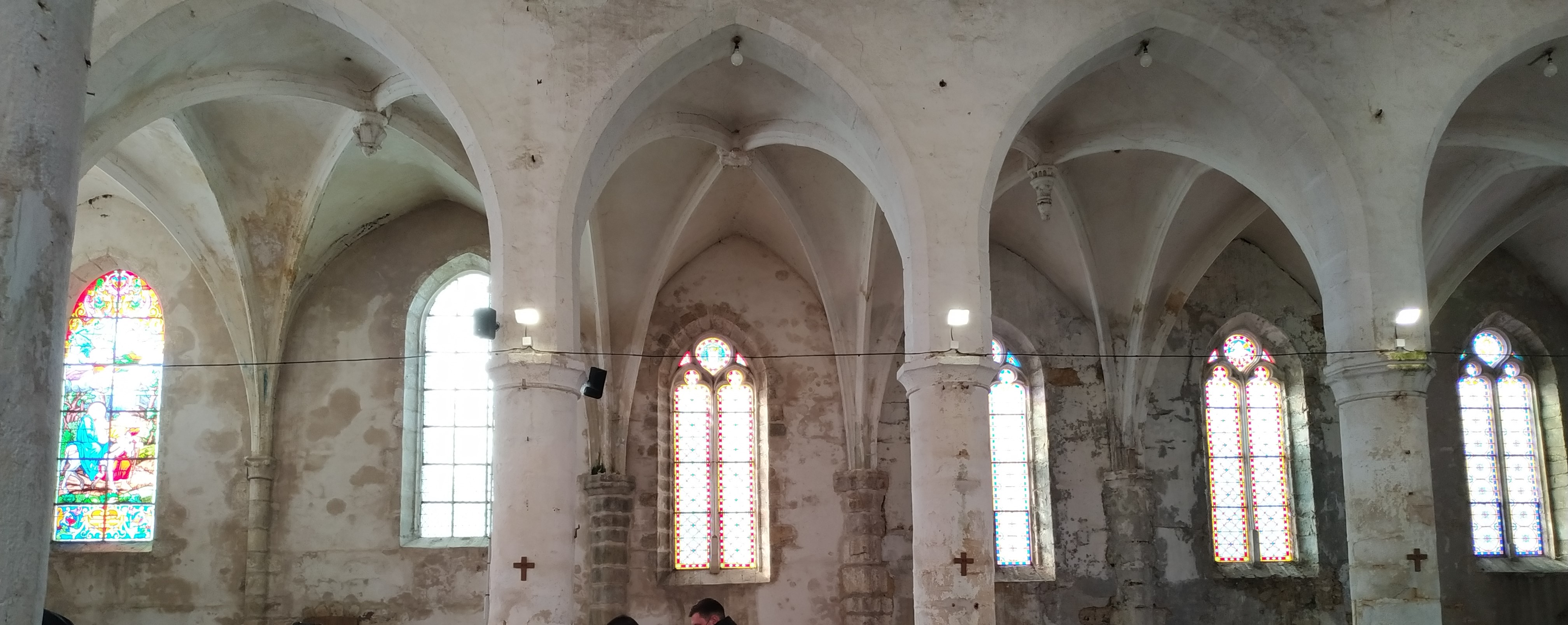 Panoramique vers mur sud