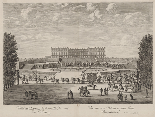 Vue du Château de Versailles, du côté du jardin