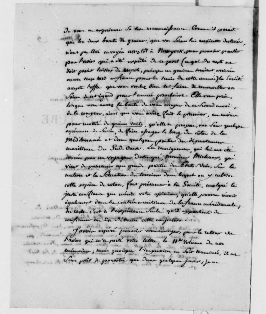 Lettre de Augustin-François de Silvestre à Thomas Jefferson - Page 2