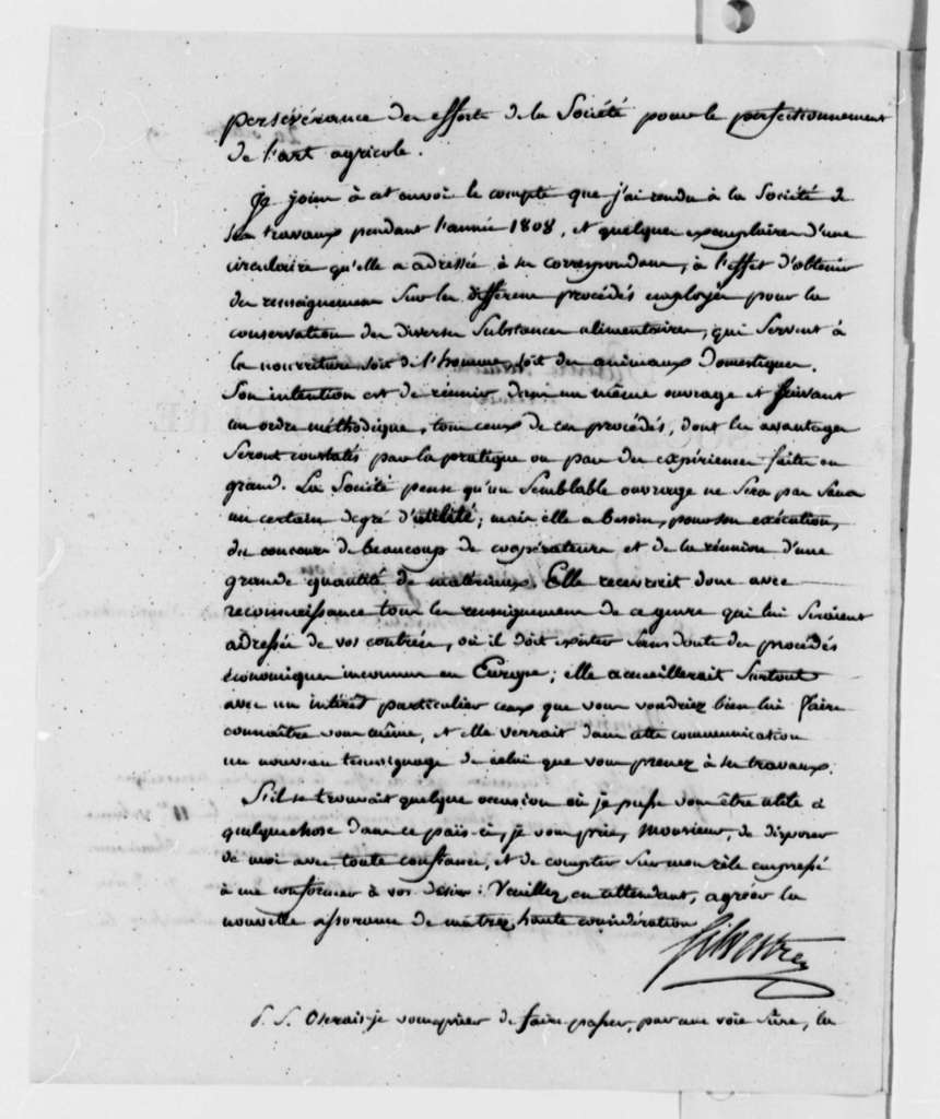 Lettre de Augustin-François de Silvestre à Thomas Jefferson - Page 2
