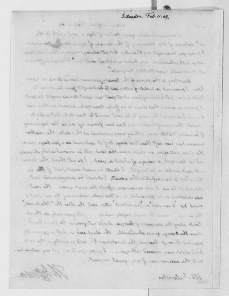 Lettre de Thomas Jefferson à Augustin François de Silvestre - Page 2