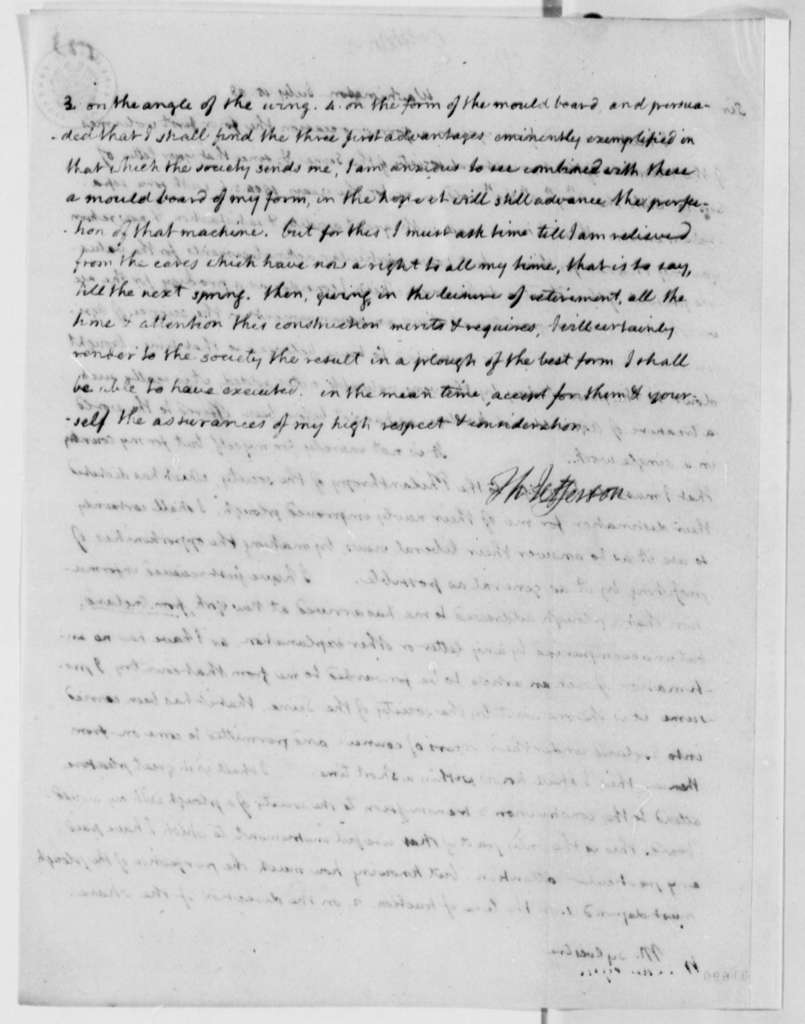 Lettre de Thomas Jefferson à Augustin François de Silvestre - Page 2