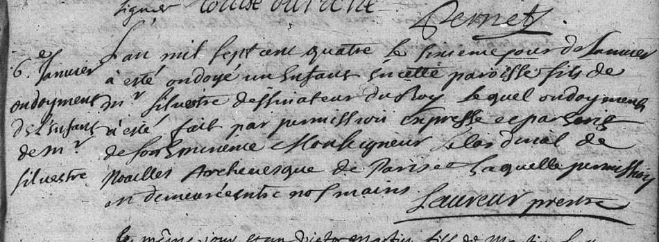 Naissance - Document 1