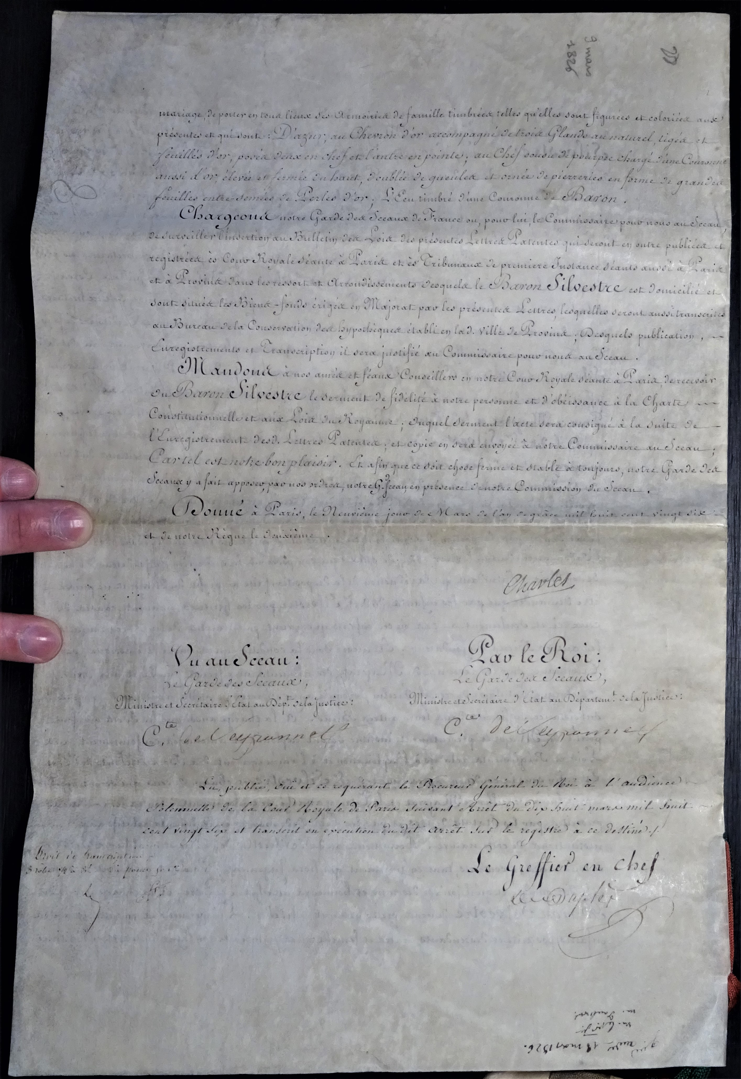  Titre de Baron décerné à Augustin-François de Silvestre et majorat du Corbier - Page 4