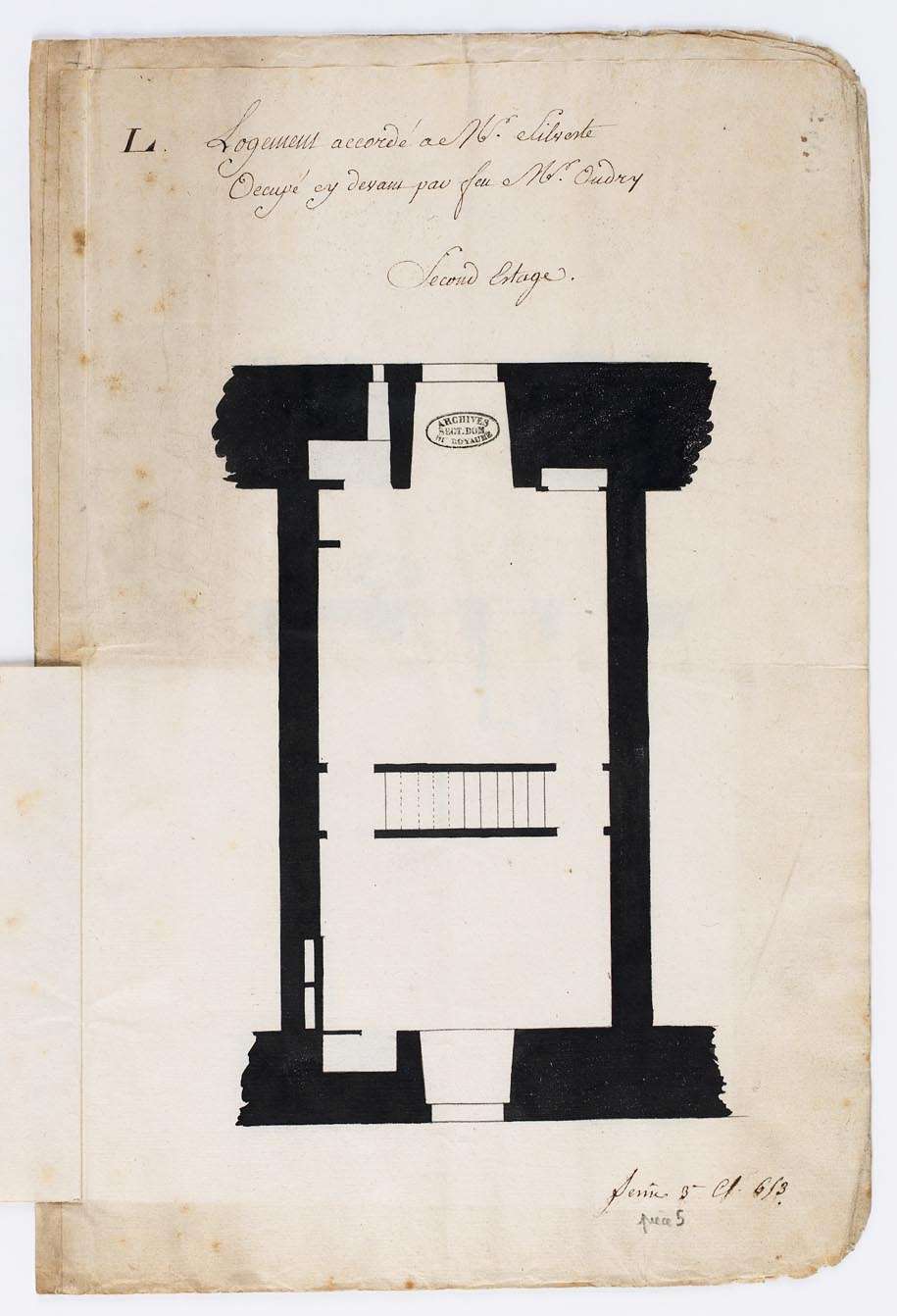 Logement Accordé à M. Silvestre occupé cy devan par feu M. Oudry1755 - Louis de Silvestre