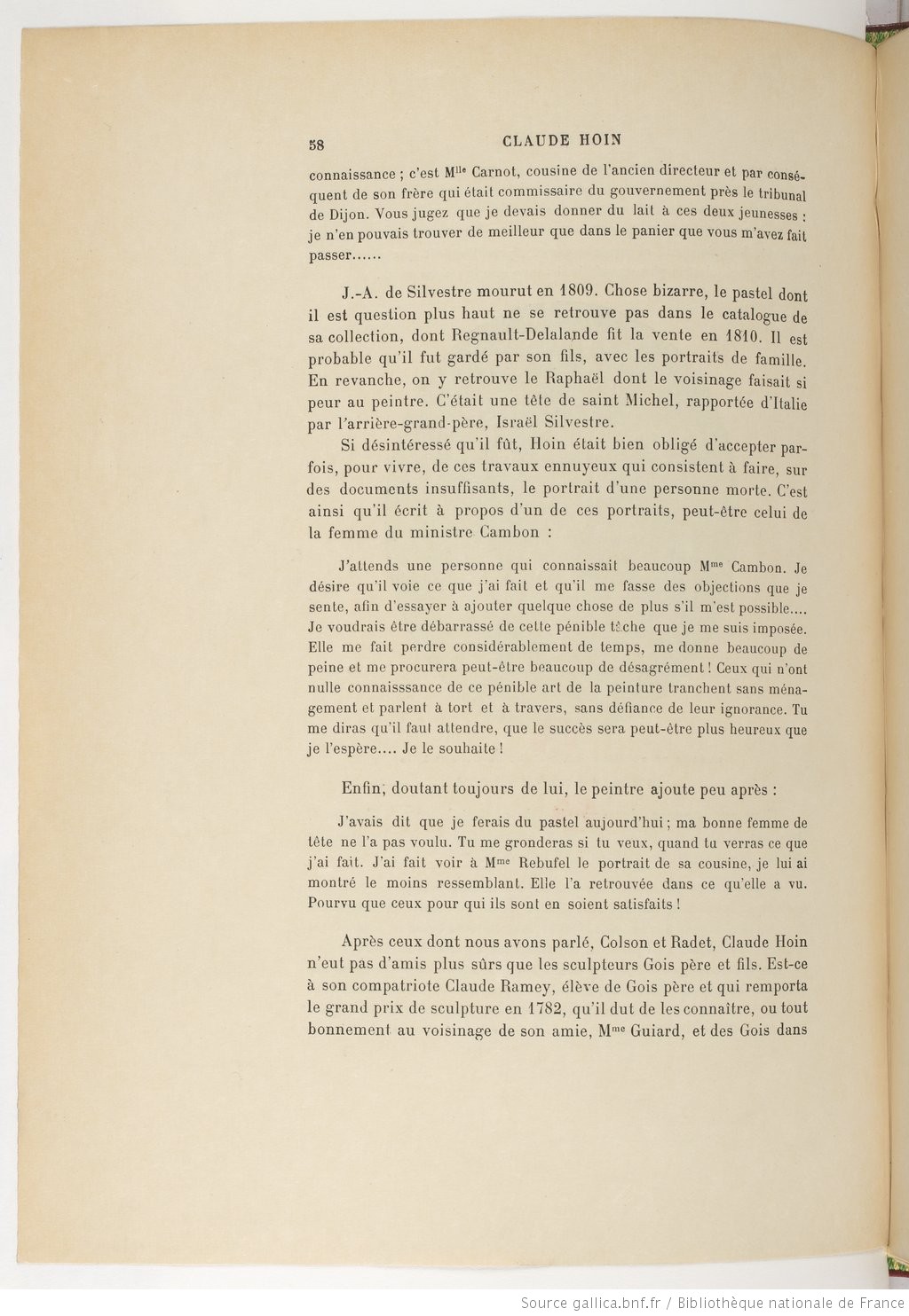 Claude Hoin (peintre et miniaturiste) parle de «Papa Silvestre» - Page 58