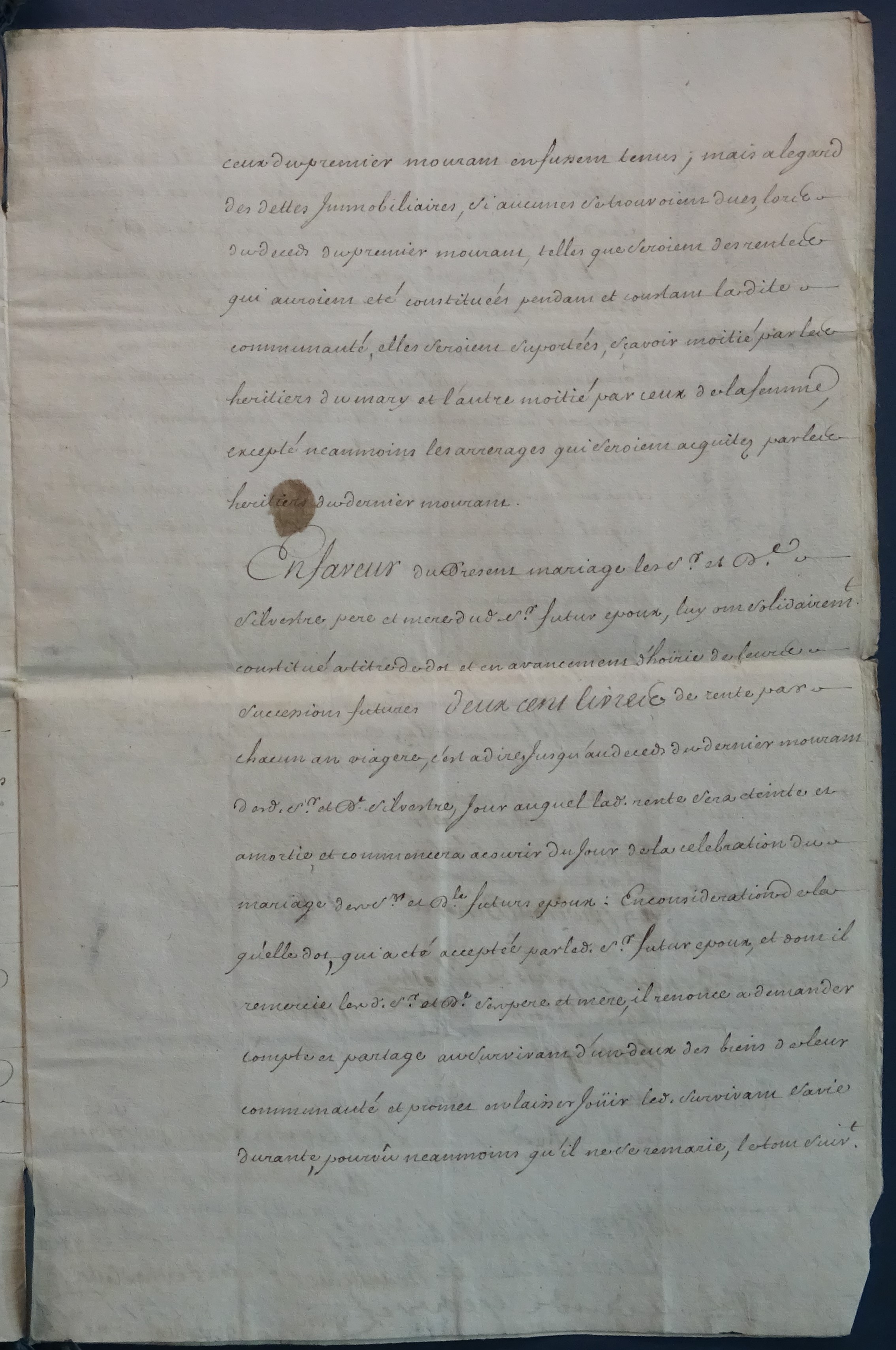  Contrat de mariage  Jacques-Augustin de Silvestre & Anne Marie Besnard - Page 5