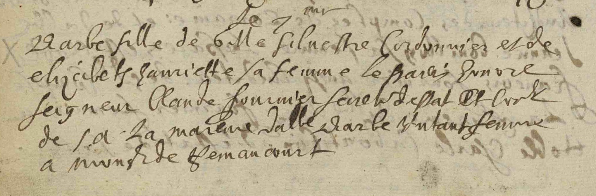  Baptême de Barbe Silvestre - Document 1