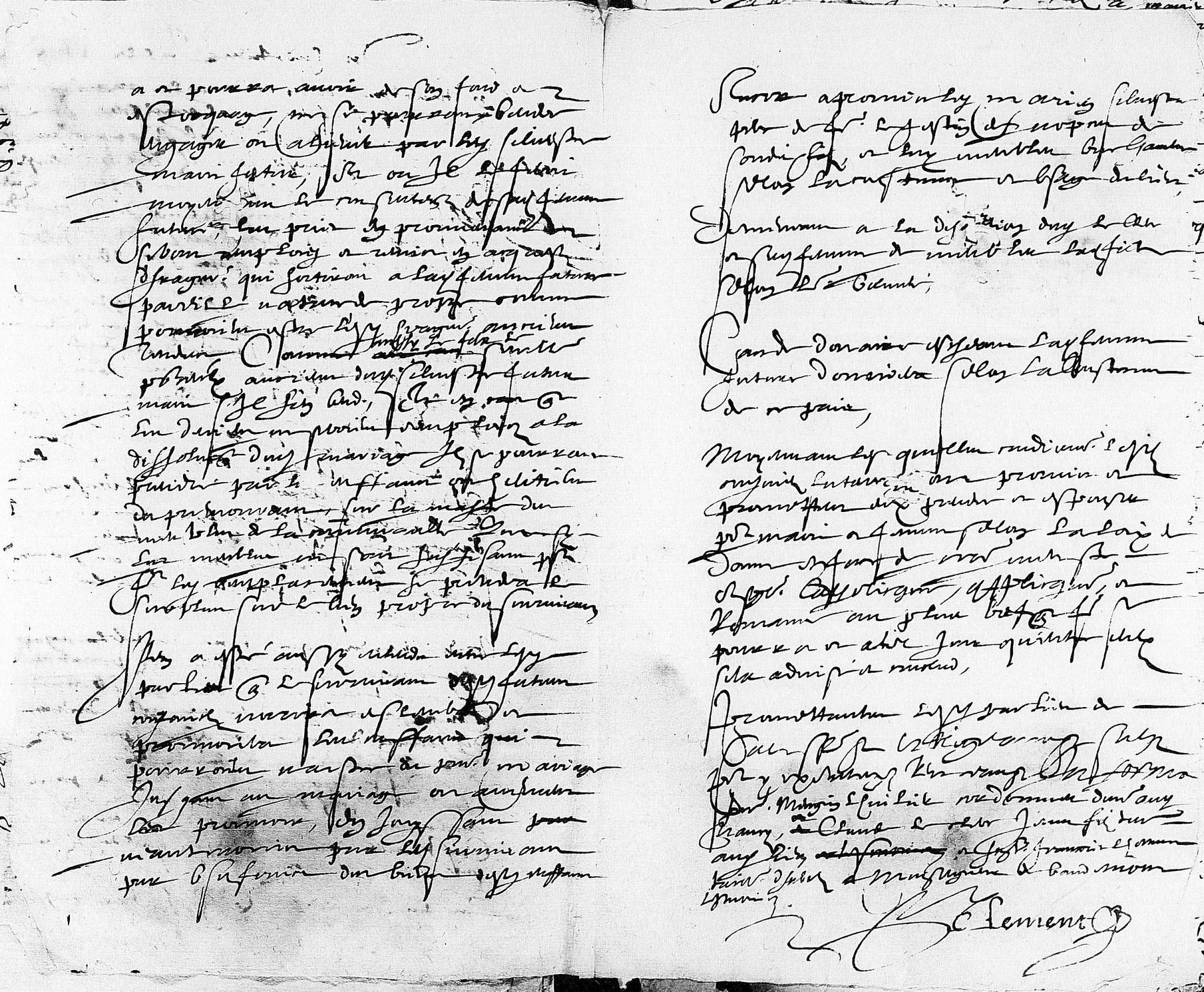  Contrat de mariage entre Gilles Silvestre et Elisabeth Henriet - Pages 2 & 3