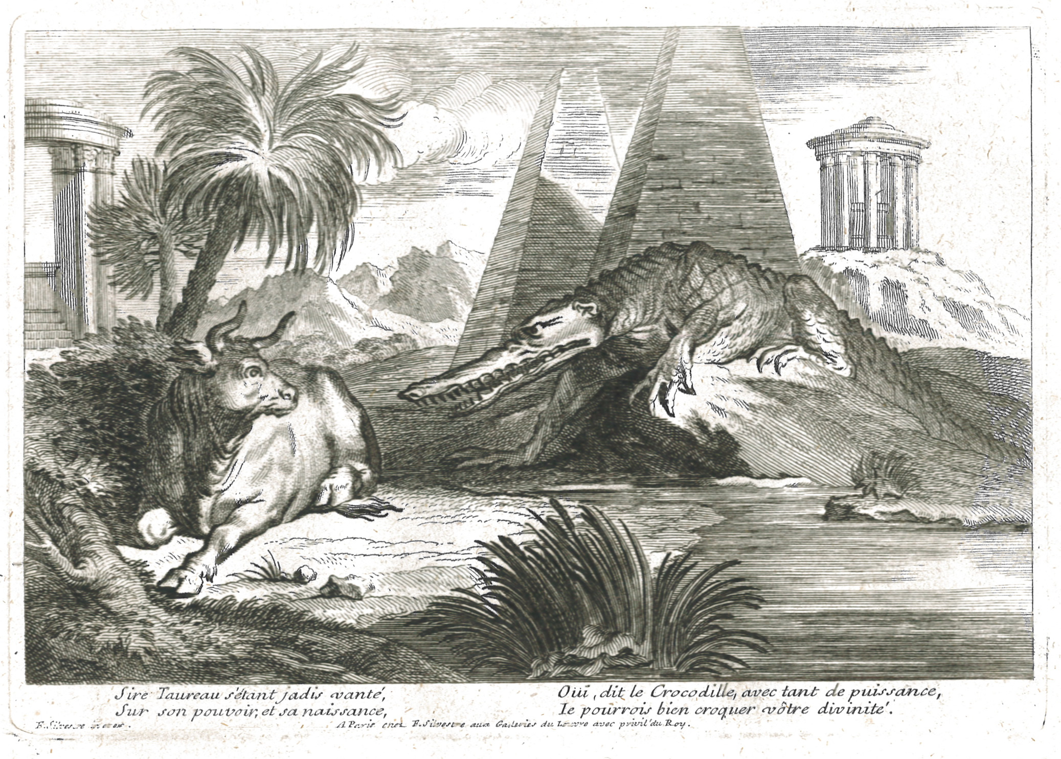 Le taureau et le crocodile.