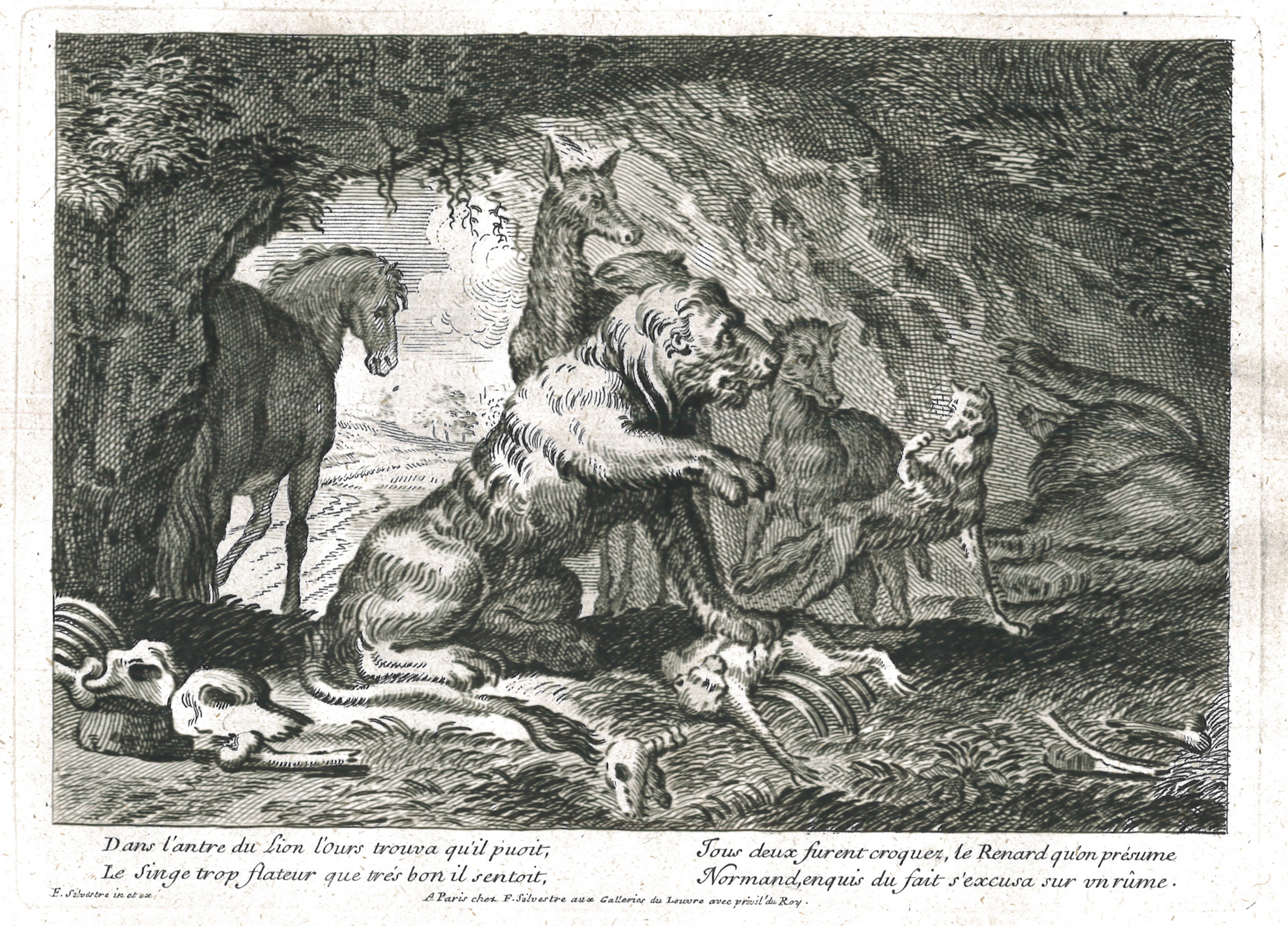 Le Lion et les animaux