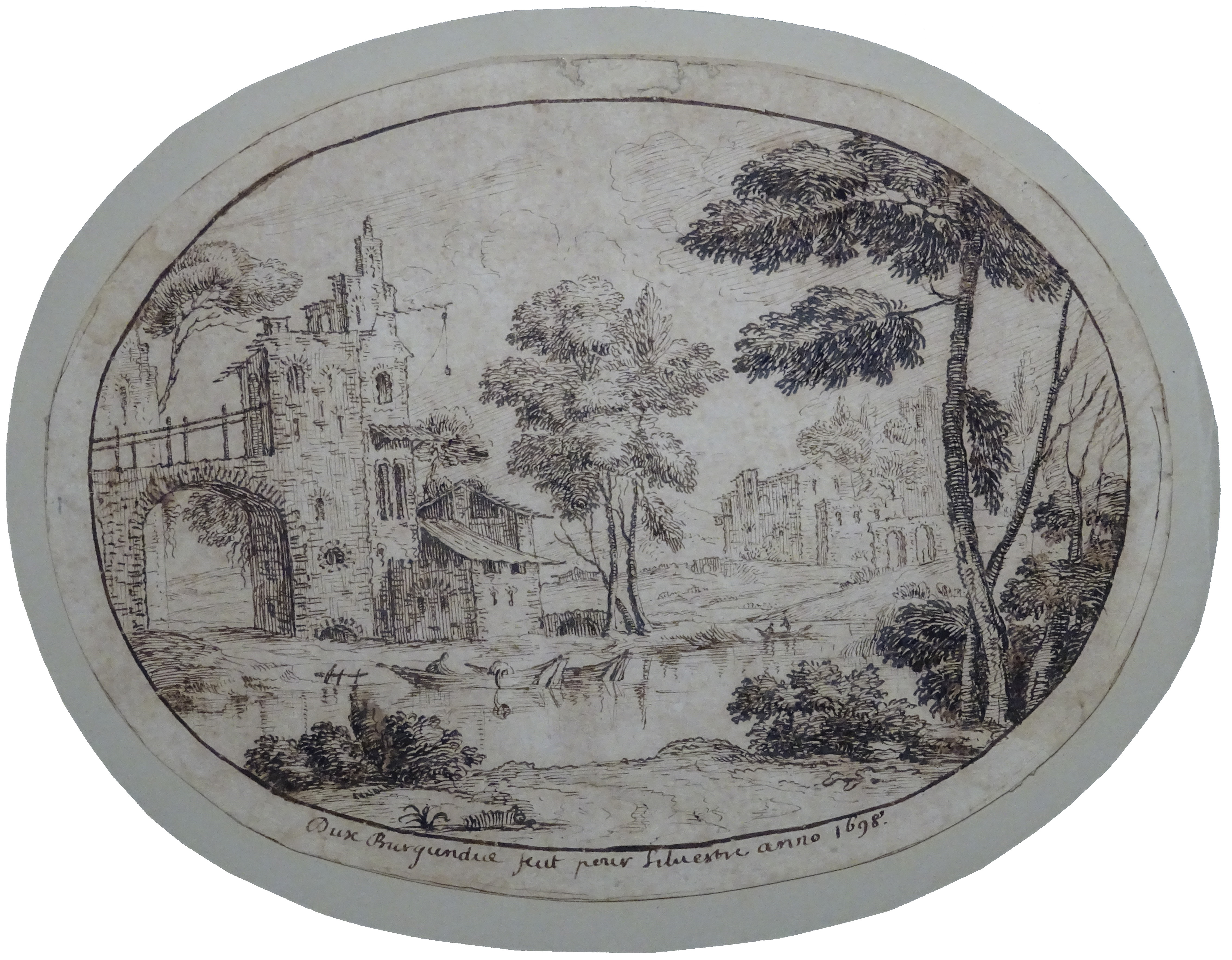 Dux Burgondae fecit pour Silvestre anno 1698 