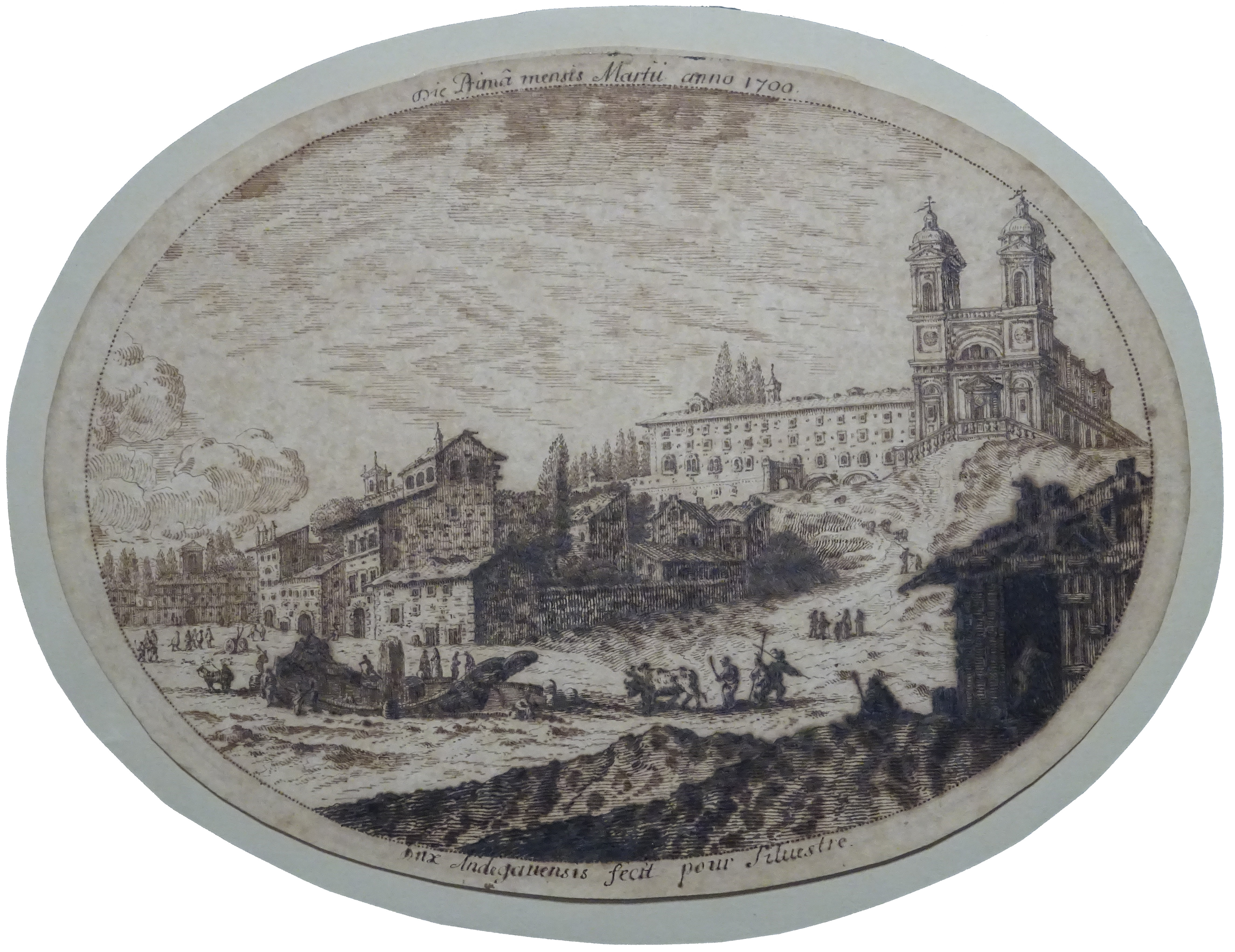 Die Aimâ Mensis martii anno 1700<br />Dux Andegamensis fecit  pour Silvestre 