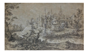 Hameau fortifié par Louis Silvestre