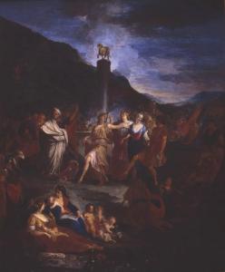 L'adoration du veau d'or par Charles-François Silvestre