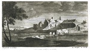 Ferme en bord de rivière par Charles-François Silvestre