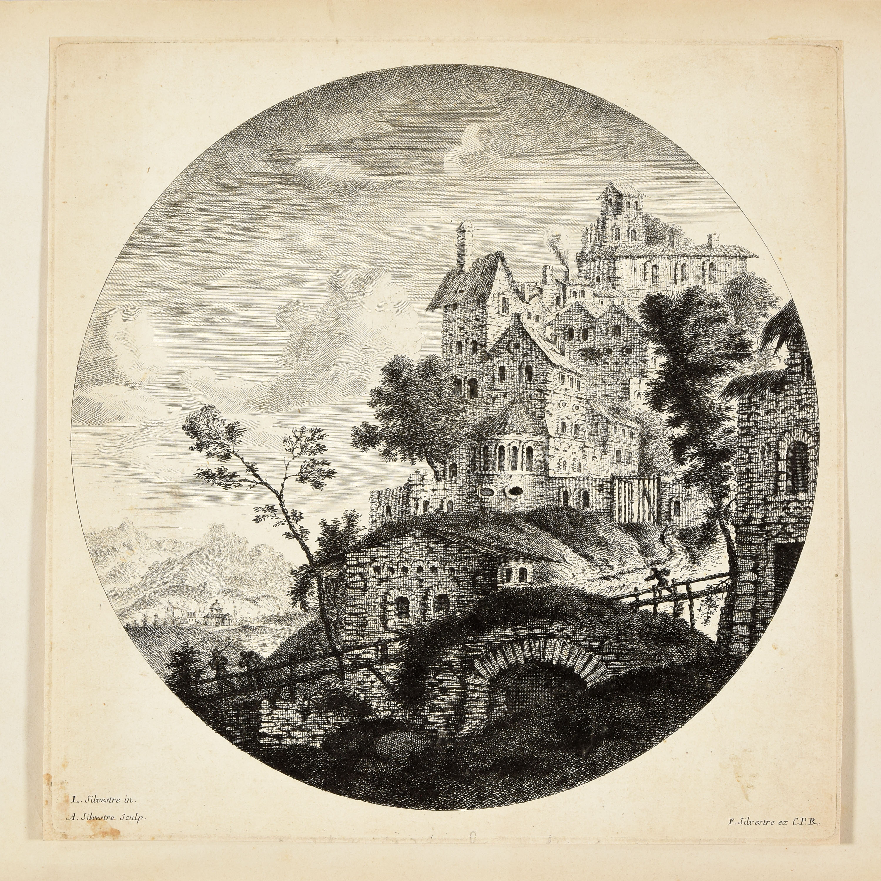 Village sur une colline