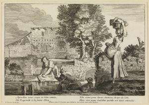 Alix au lavoir par Charles-François Silvestre