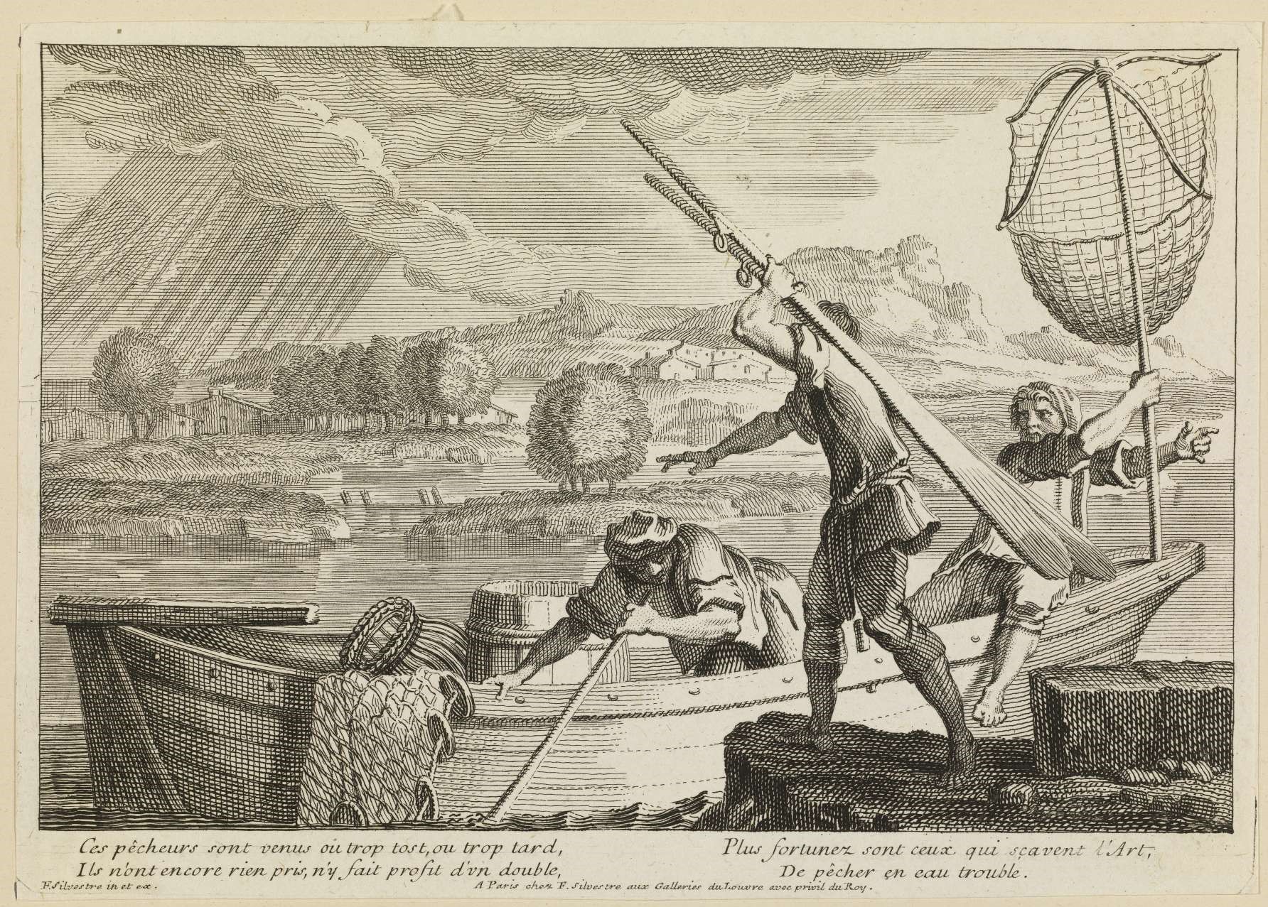 Ces pêcheurs sont venus ou trop tost, ou trop tard...