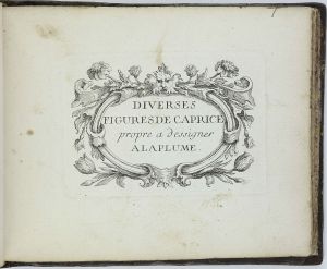 Diverses Figures de Caprice propre à dessigner la plume par Charles-François Silvestre