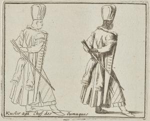 Kuslir aga Chef des Eunuques par Charles-François Silvestre