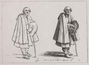 Le mendiant par Charles-François Silvestre