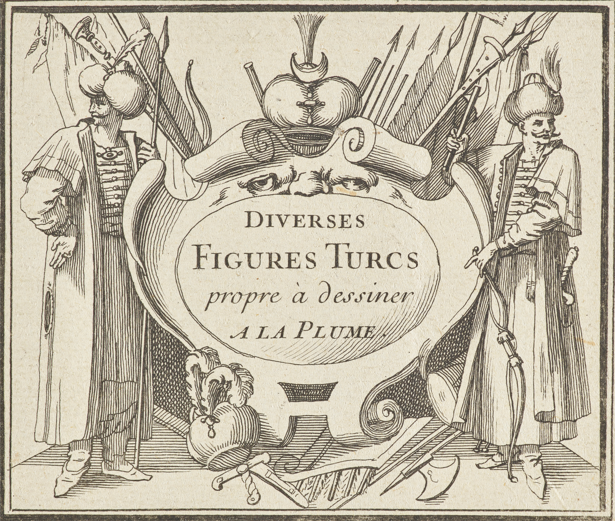 Diverses Figures Turcs propre à dessiner à la plume