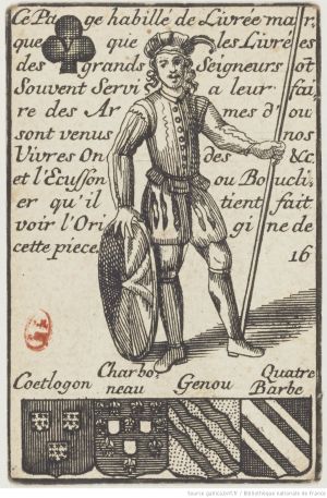 16 Valet de trèfle par Charles-François Silvestre