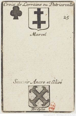 25 Deux de trèfle par Charles-François Silvestre