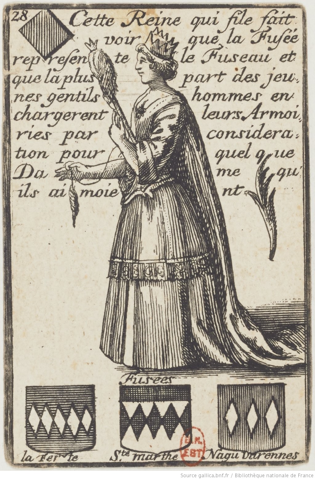 28 Dame de carreau