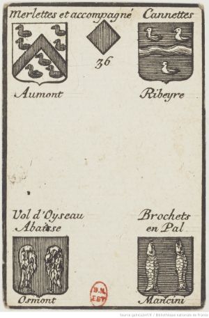 36 Quatre de carreau par Charles-François Silvestre