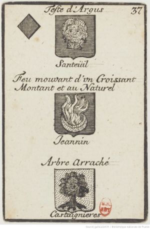 37 Trois de carreau par Charles-François Silvestre