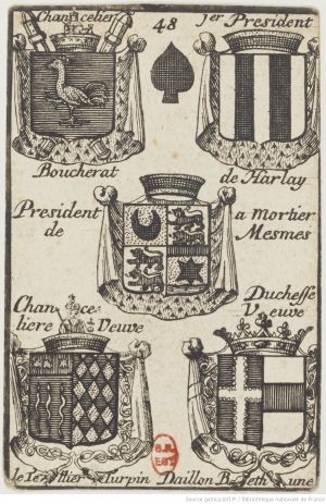 48 Cinq de pique par Charles-François Silvestre