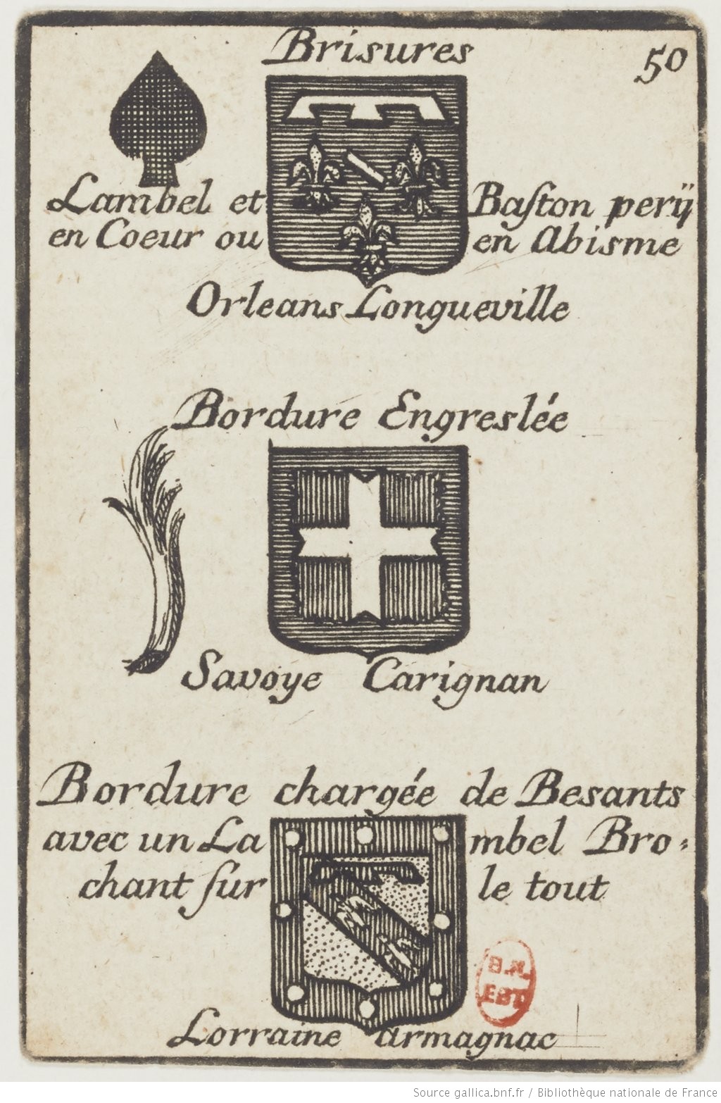 50 Trois de pique