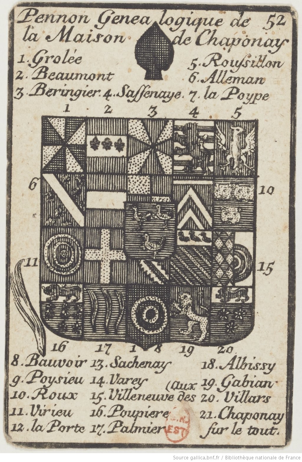 Charles-François Silvestre, Gravure : 52 As de pique 52 As de pique