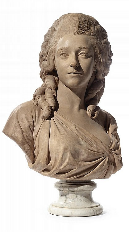 Anne Charlotte de Silvestre 1764 - 1799épouse Bonnardpar Augustin Pajou - 1780