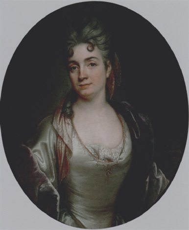 Marie Catherine Hérault 1680 - 1743Épouse de Louis de Silvestre. Portrait présumé par Vivien.Pastel 74 x 60,7 cm. 