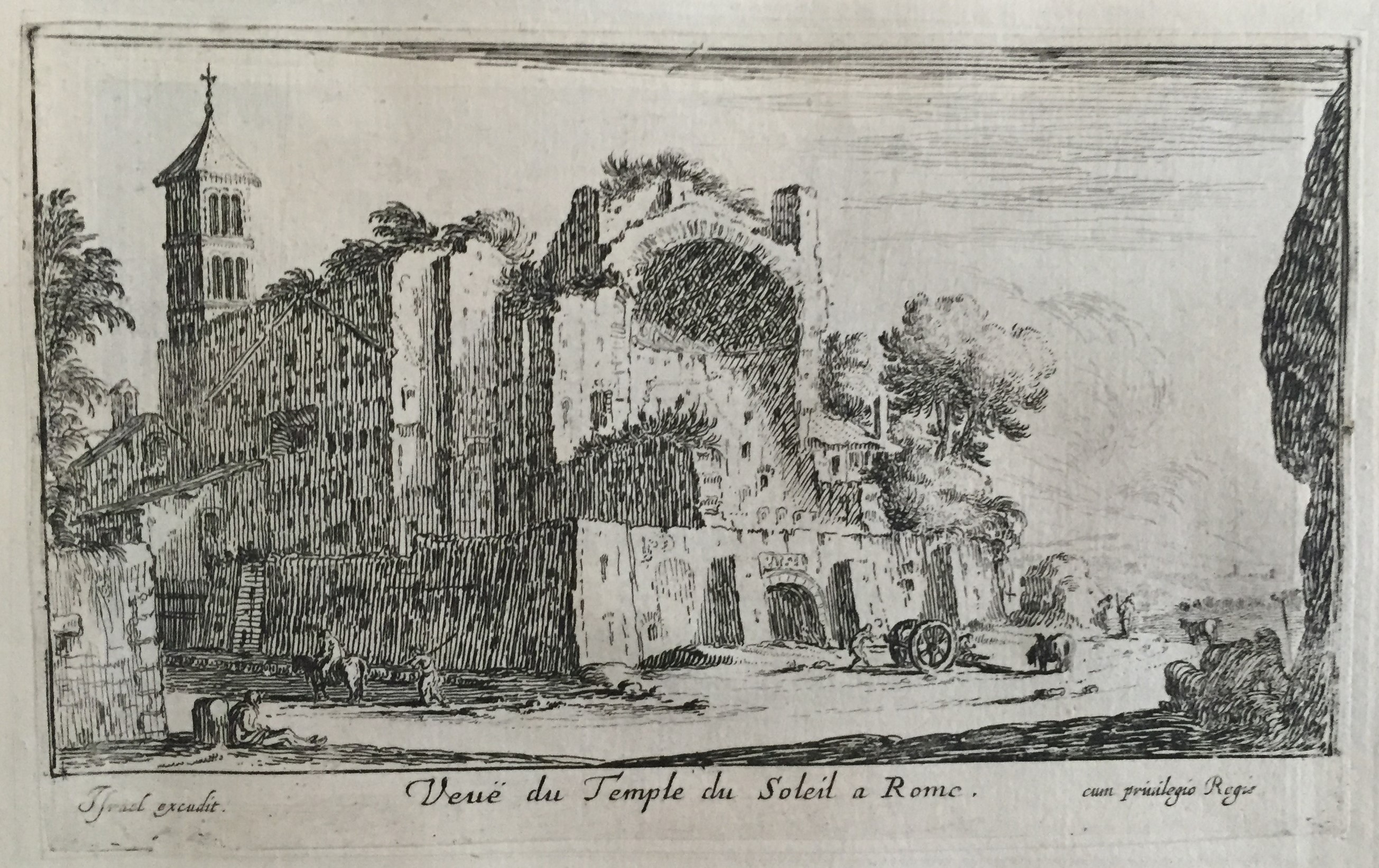 Israël Silvestre : Veuë du Temple du Soleil a Rome.