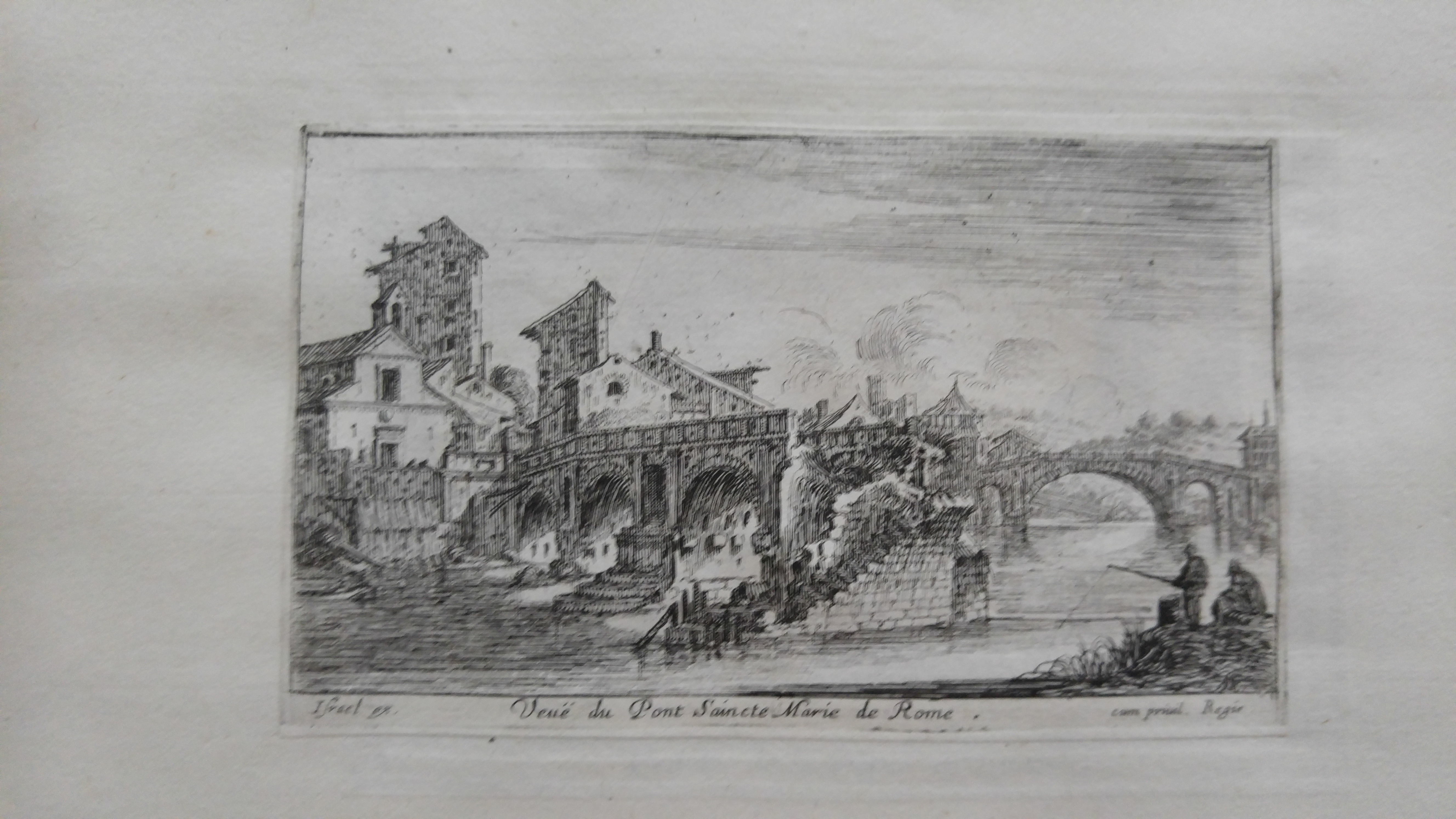 Israël Silvestre : Veuë du Pont Saincte Marie de Rome.