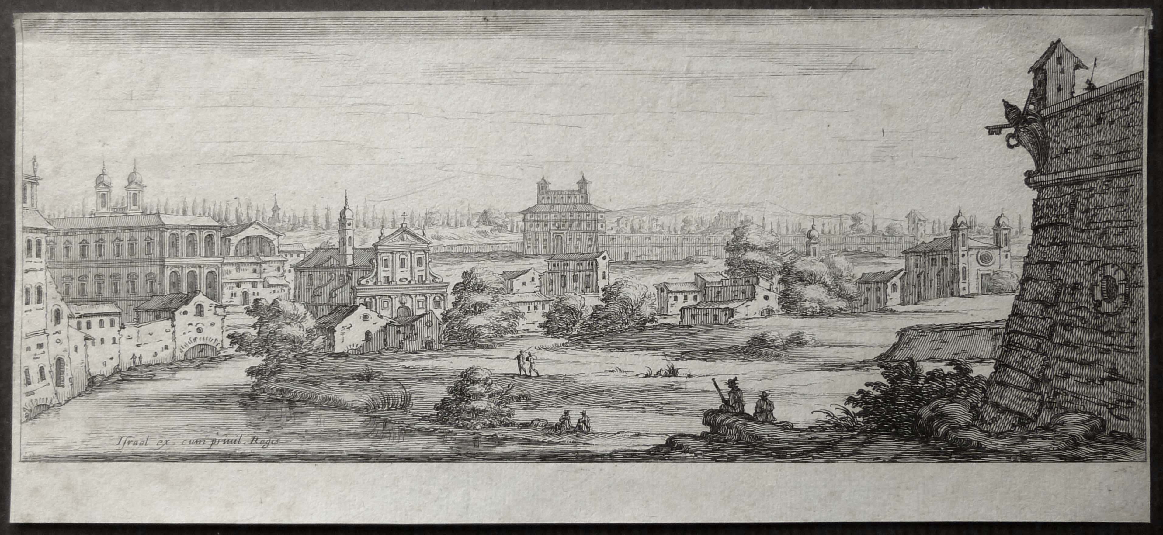 Israël Silvestre : Vue de divers édifices de la ville Rome.
