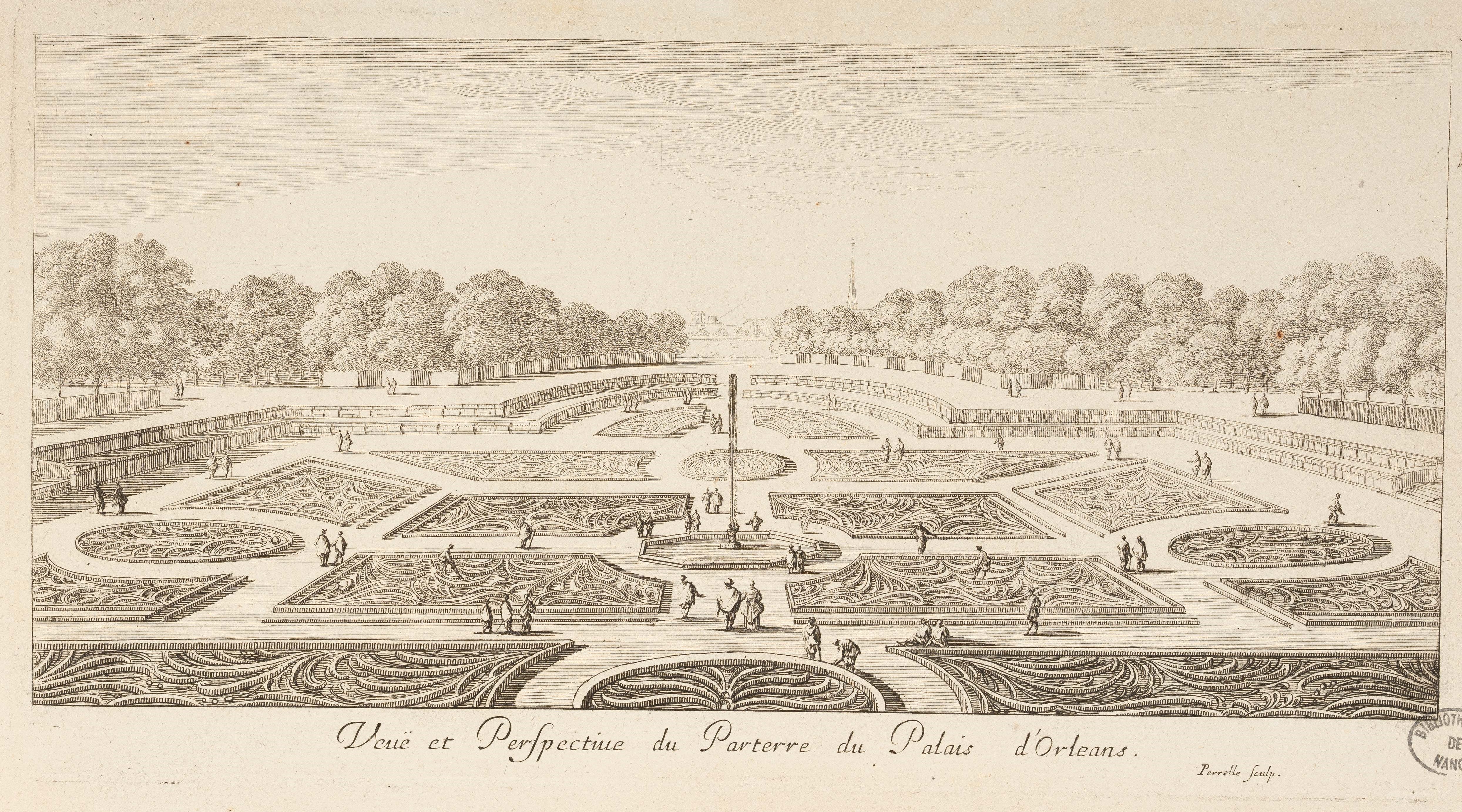 Israël Silvestre : Veuë et Perspective du Parterre du Palais d