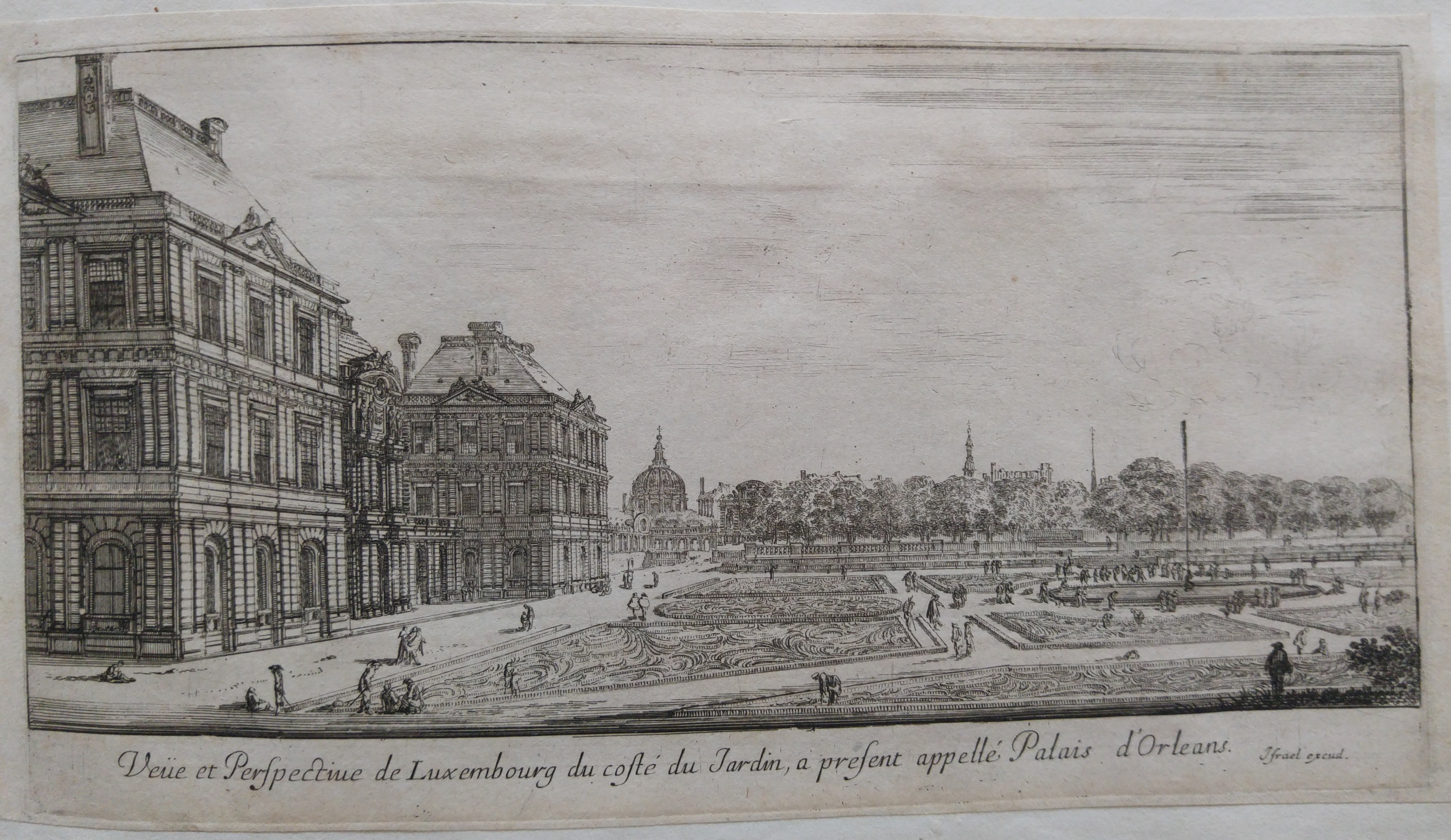 Israël Silvestre : Veüe et Perspective de Luxembourg du costé du Jardin, a present appellé Palais d