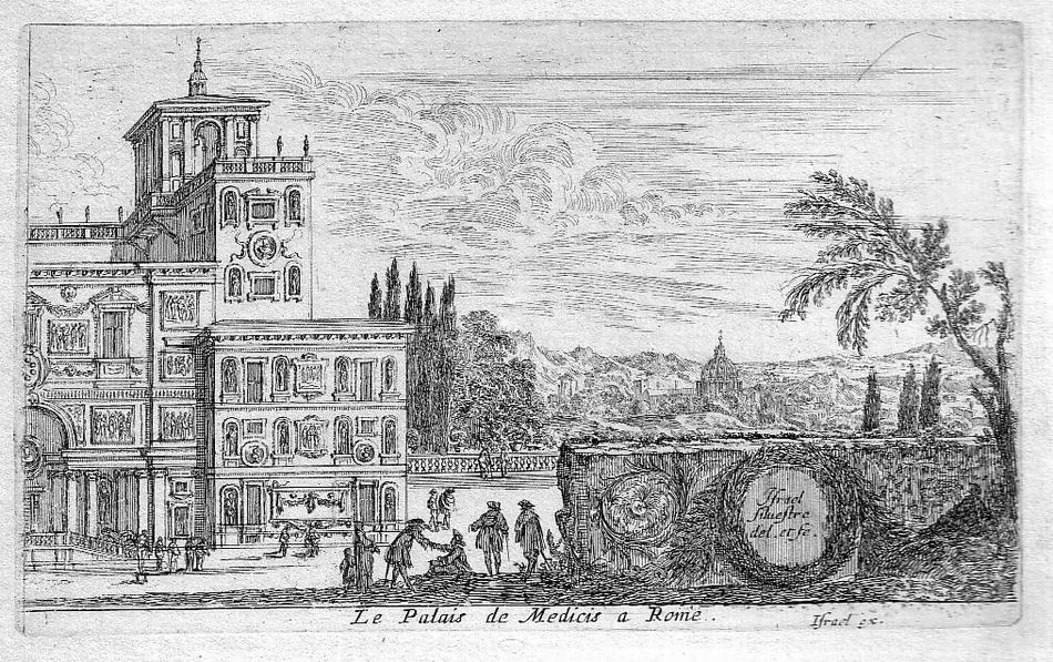 Israël Silvestre : Le Palais de Medicis a Rome.