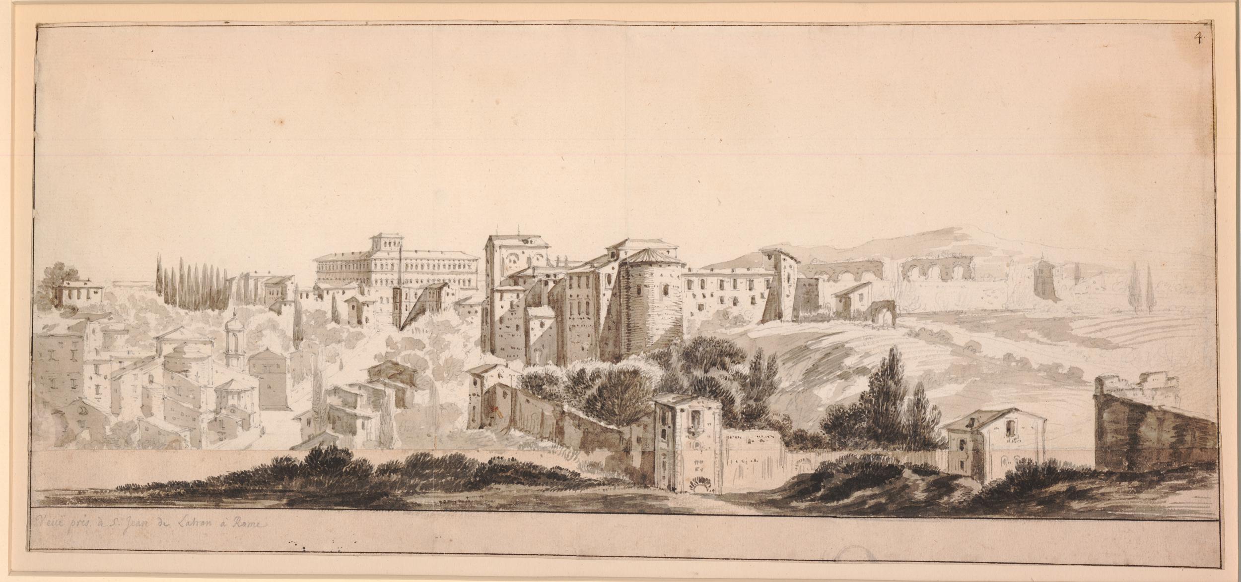 Israël Silvestre : Veuë et Perspective de Sainct Jean de Latran de Rome