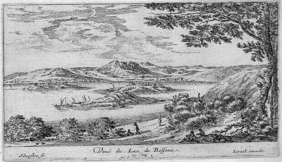 Israël Silvestre : Veuë du Lac de Bolsene (Dans les états du Pape.)