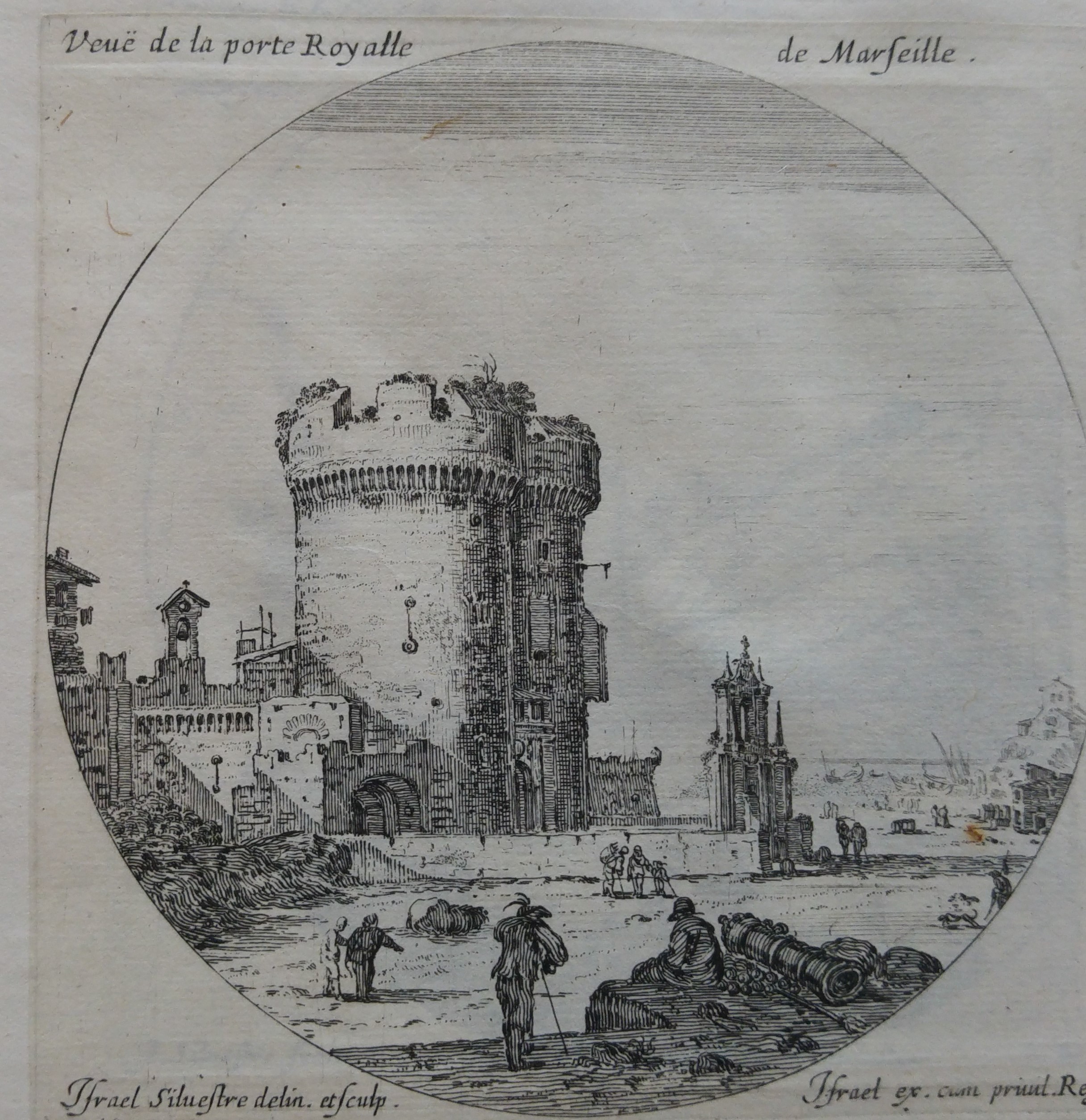 Israël Silvestre : Veuë de la porte Royalle de Marseille.