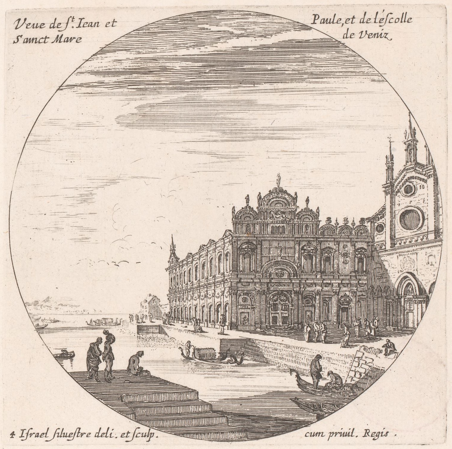 Israël Silvestre : Veue de st. Iean et Paule, et de l