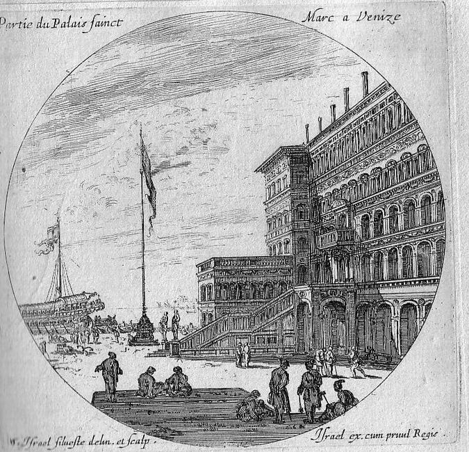 Israël Silvestre : Partie du Palais Sainct Marc a Venize.